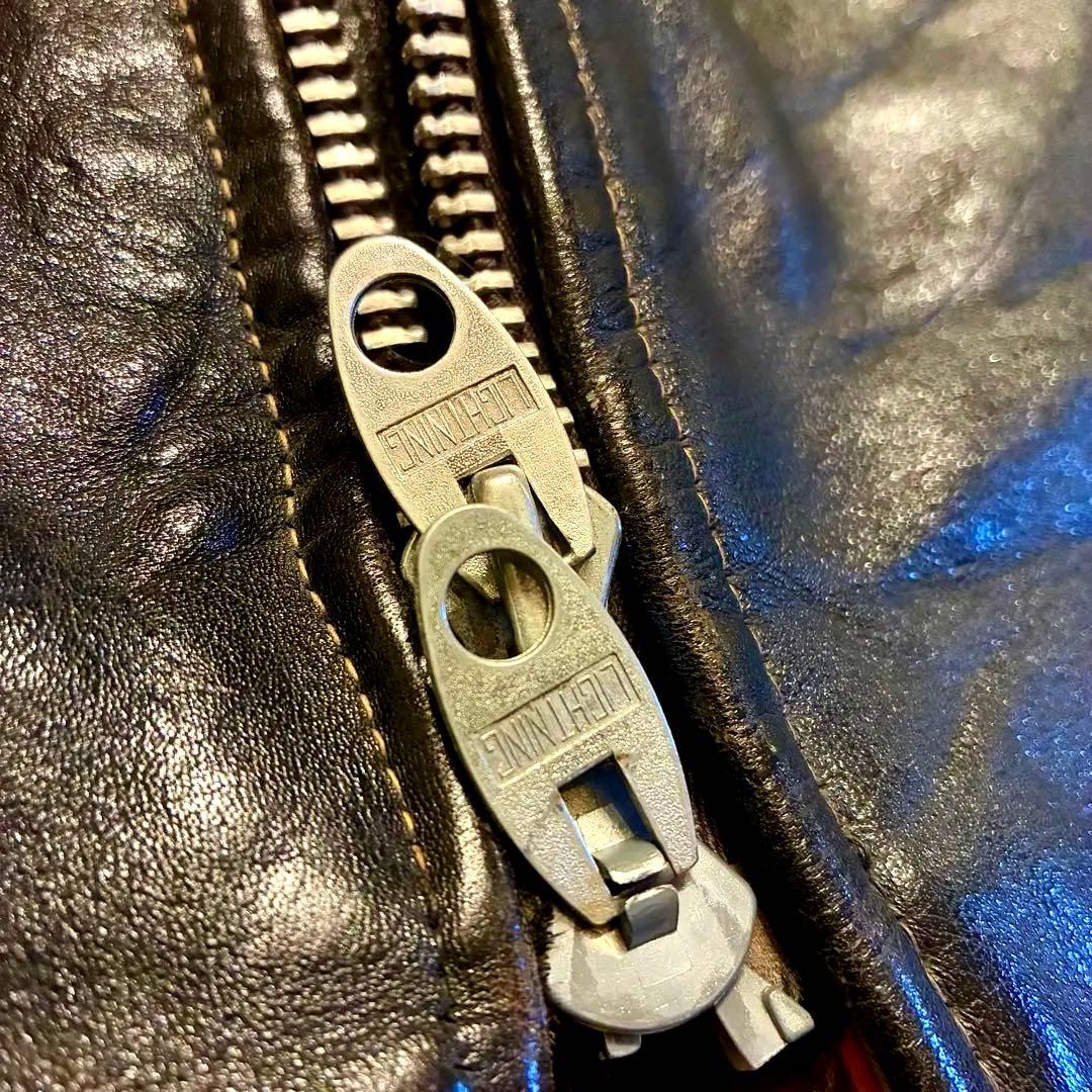 【70’s】Brimaco レザー シングルライダース 42 黒 カナダ製