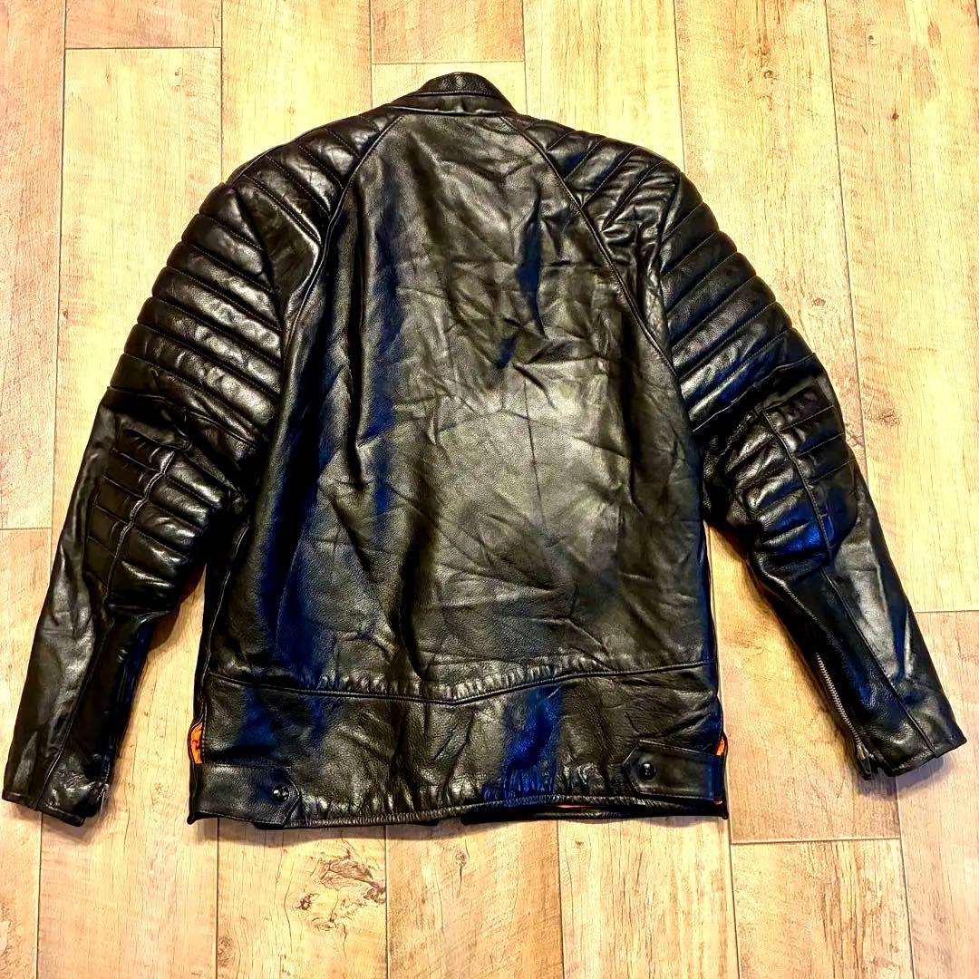 【70’s】Brimaco レザー シングルライダース 42 黒 カナダ製