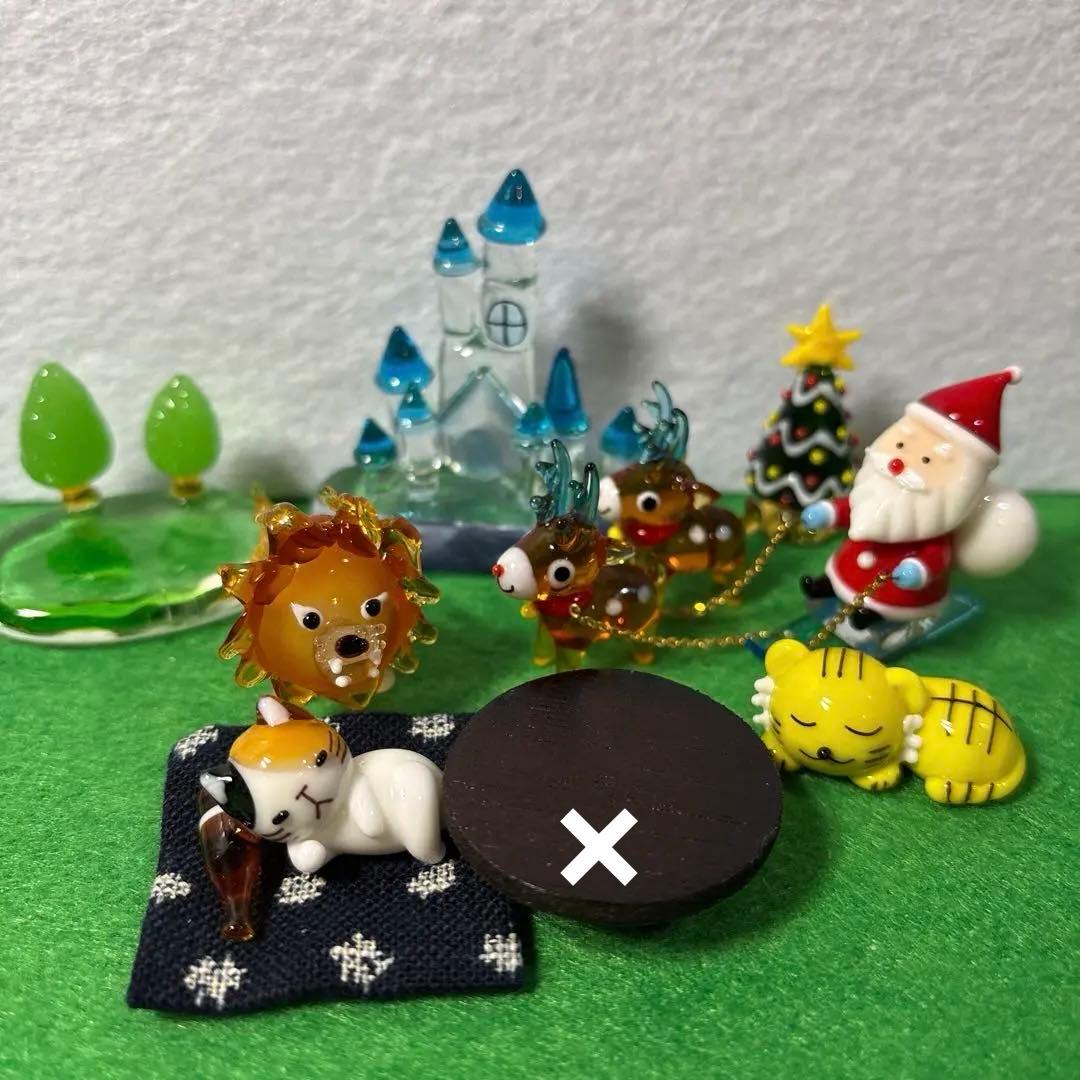 キラキラ　ガラス細工　ミニチュア