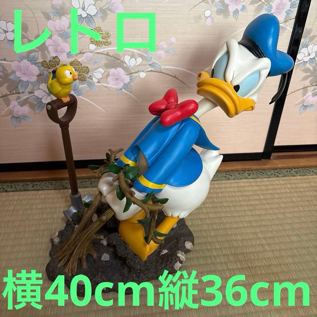 希少 ドナルドダック シャベル ディズニー スタチュー レトロ　アンティーク