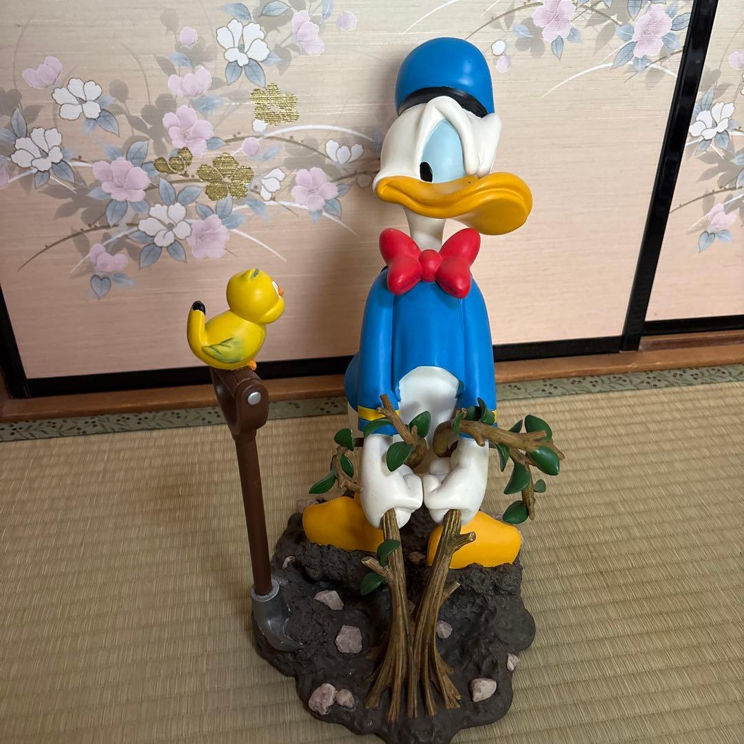 希少 ドナルドダック シャベル ディズニー スタチュー レトロ　アンティーク