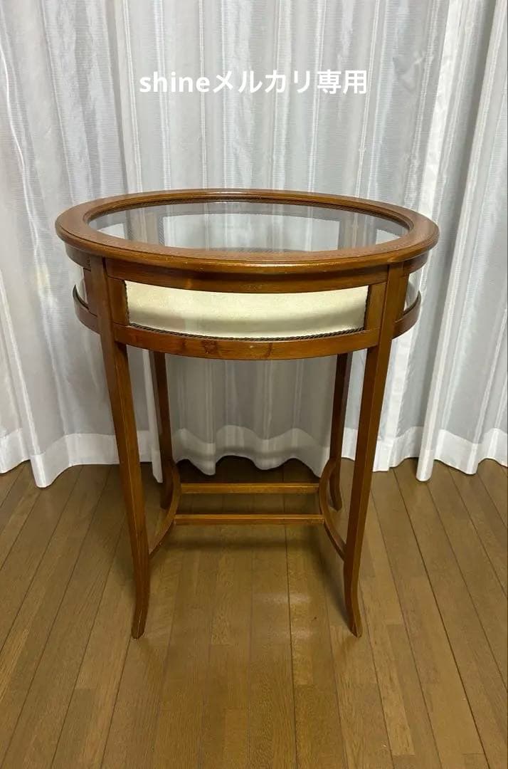 【イタリア製】ヨーロッパ購入品　アンティーク　コレクション　テーブル　オーバル