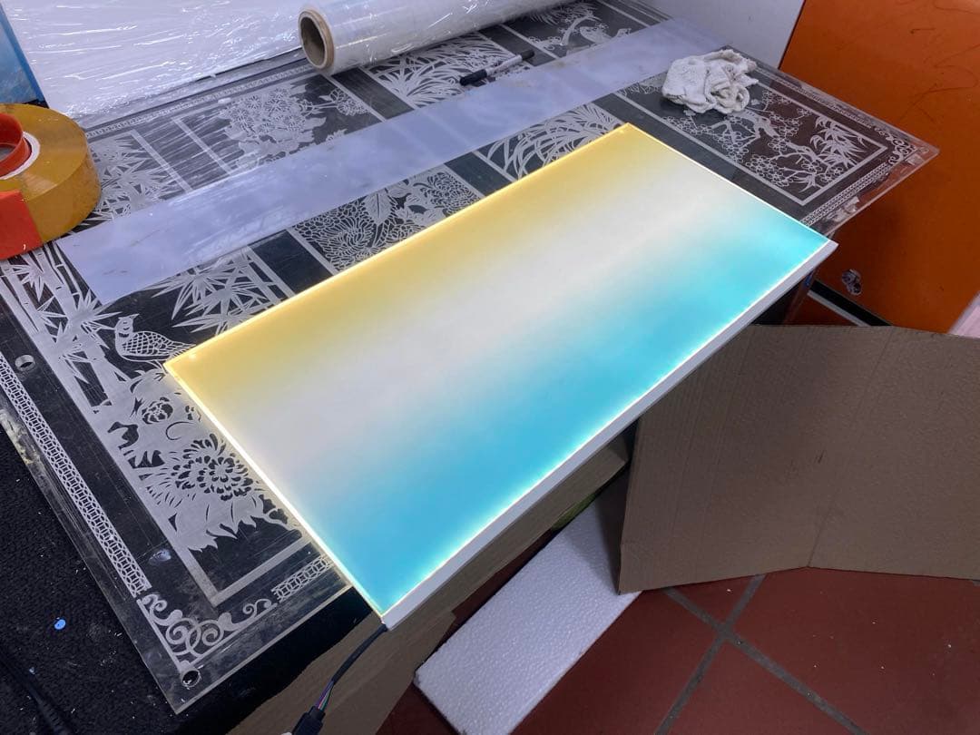 新品未使用　ライトスクリーン　アクアリウム　LED RGB 60cm×38cm