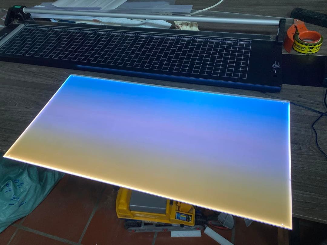 新品未使用　ライトスクリーン　アクアリウム　LED RGB 60cm×38cm