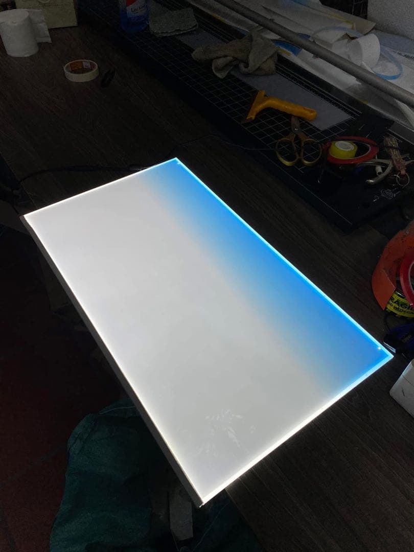 新品未使用　ライトスクリーン　アクアリウム　LED RGB 60cm×38cm