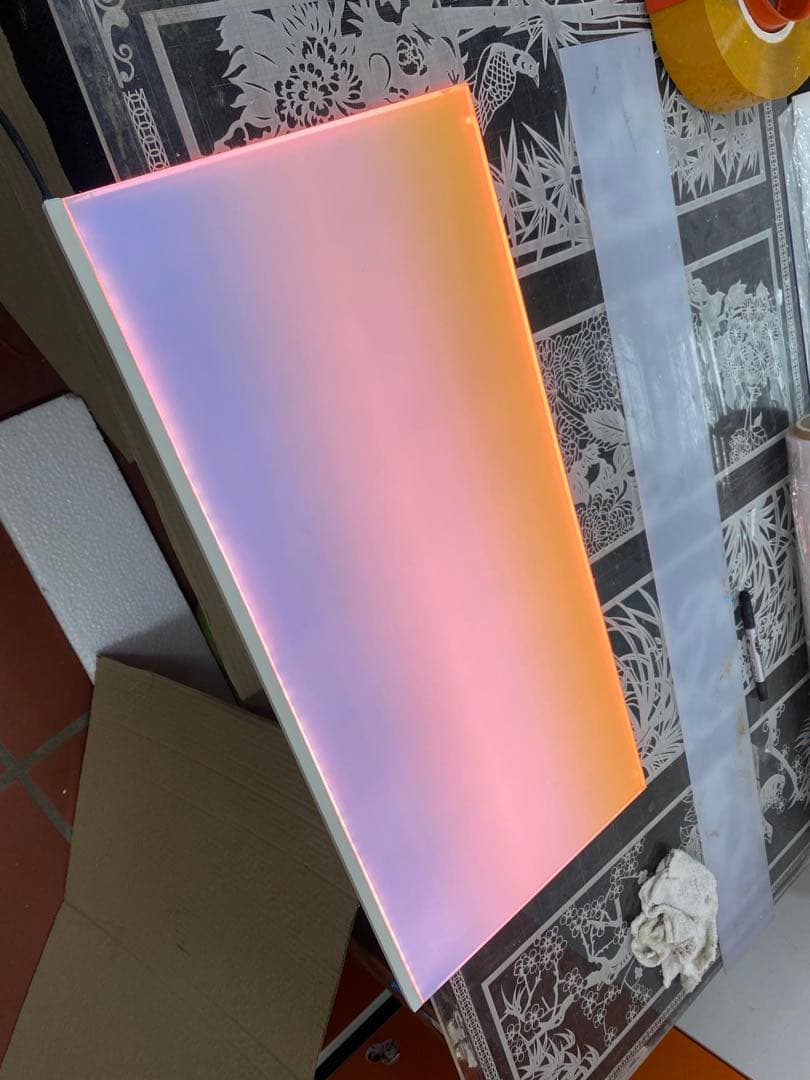 新品未使用　ライトスクリーン　アクアリウム　LED RGB 60cm×38cm