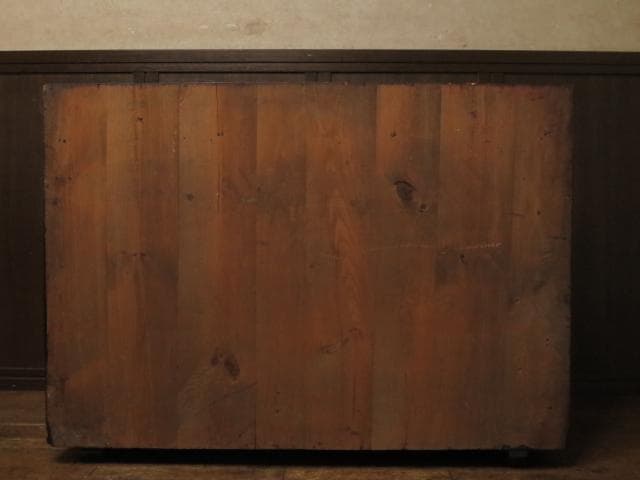 李朝古民具 朝鮮美術 朝鮮古民芸 松無垢材 卍字鉄地金具 時代 バンダジ 半閉櫃