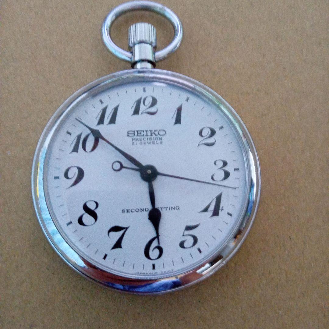 本物国鉄懐中時計稼働品