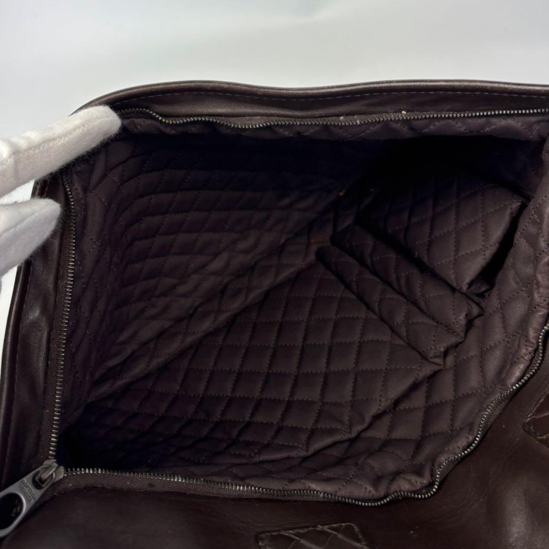 ボッテガヴェネタ　ビジネスバッグ　イントレチャート　レザー　ブラウン　A4可能