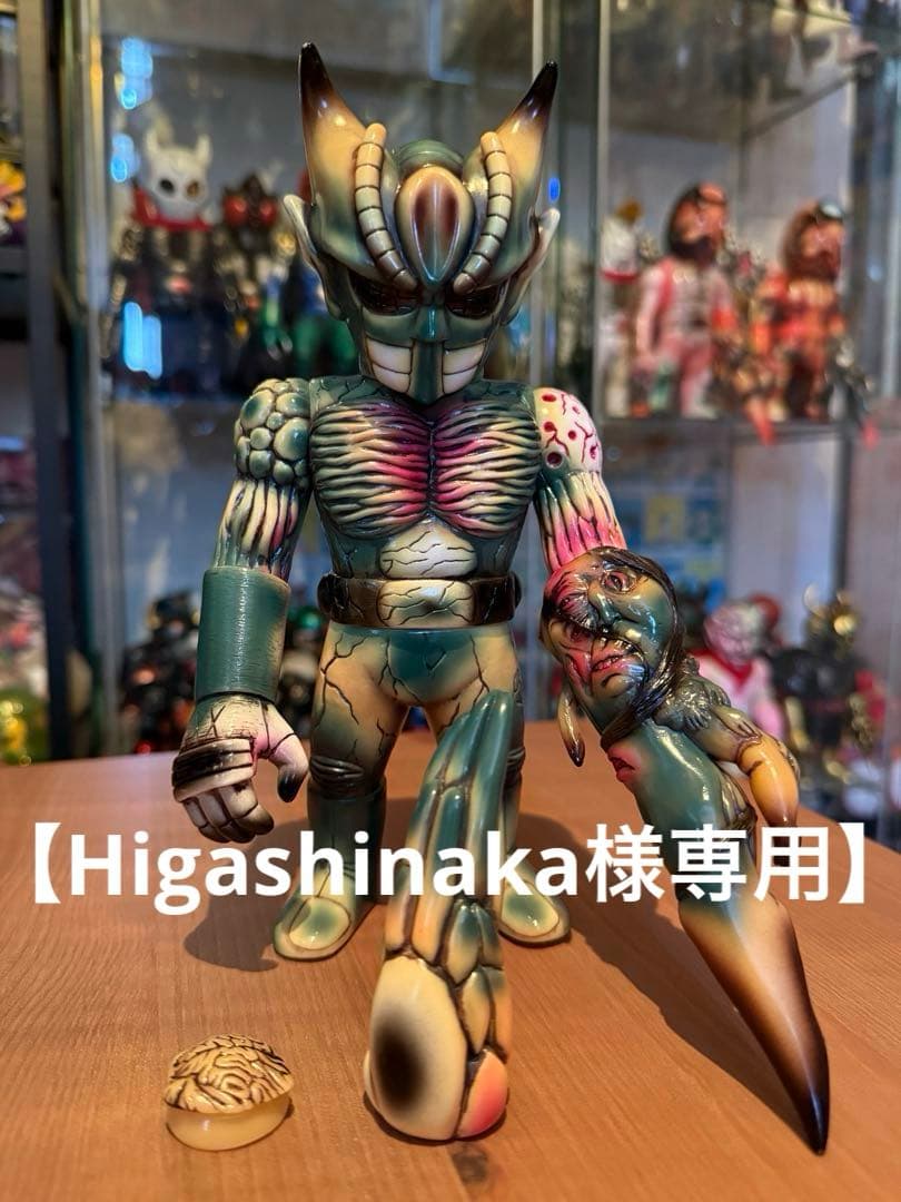 真頭玩具　リアルヘッド×アトムＡアマレスラーコラボ　イービルバットマン