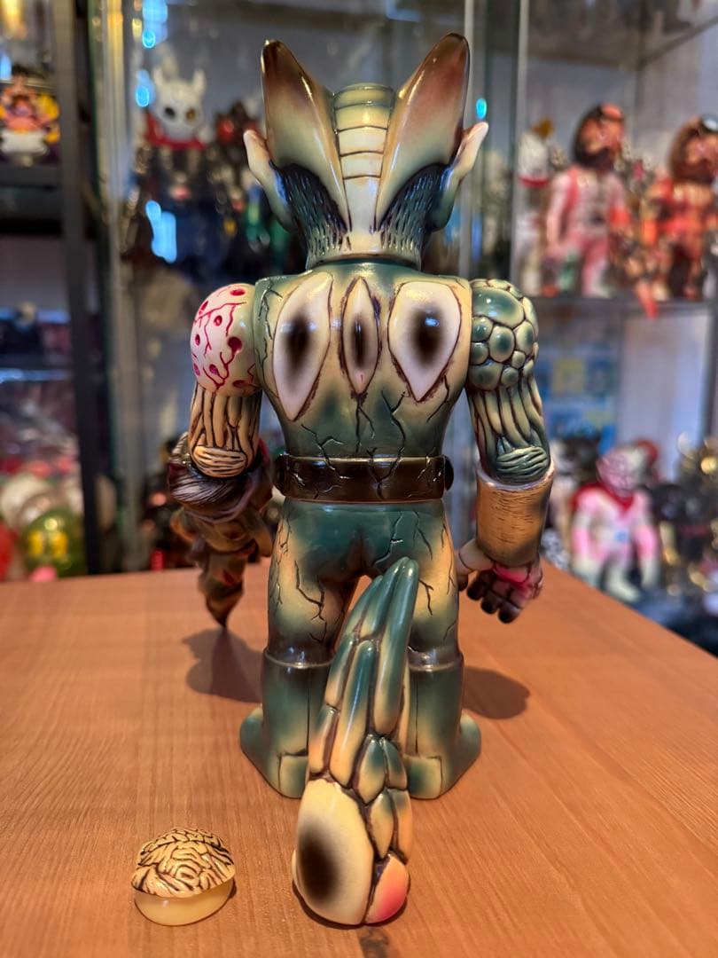 真頭玩具　リアルヘッド×アトムＡアマレスラーコラボ　イービルバットマン