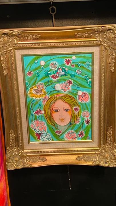 【アクリル画  】 商品名 出会い 未使用品　4号