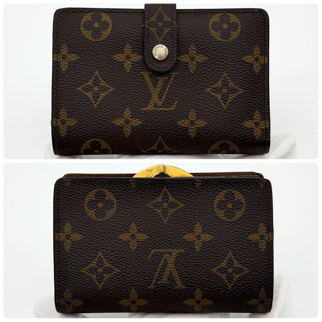 新型★イニシャルなし★ルイヴィトン ヴィエノワ モノグラム 二つ折り財布