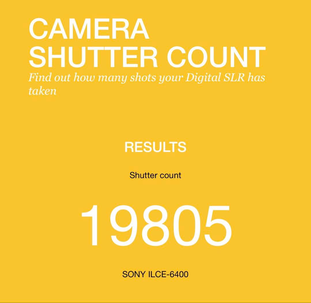 【中古】SONY α6400（バッテリー2個+充電器付）
