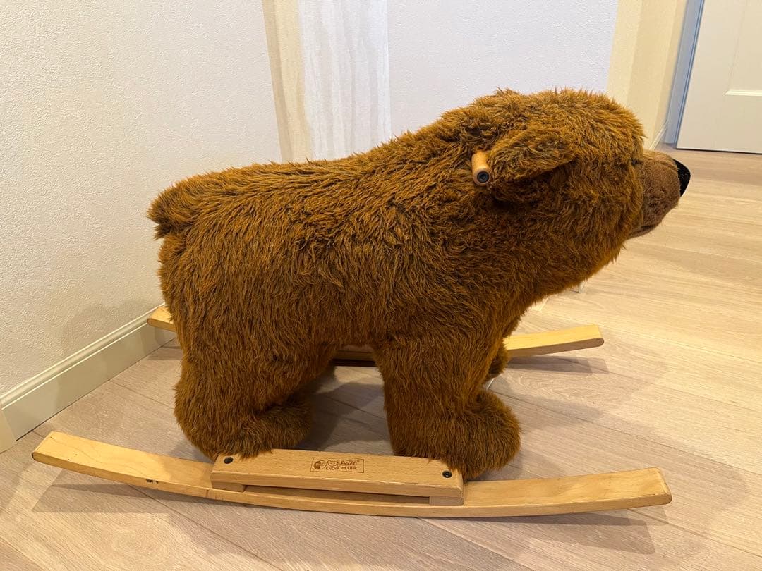 最終値下げシュタイフ　ライディングベアウルス　ぬいぐるみ　大きなぬいぐるみ