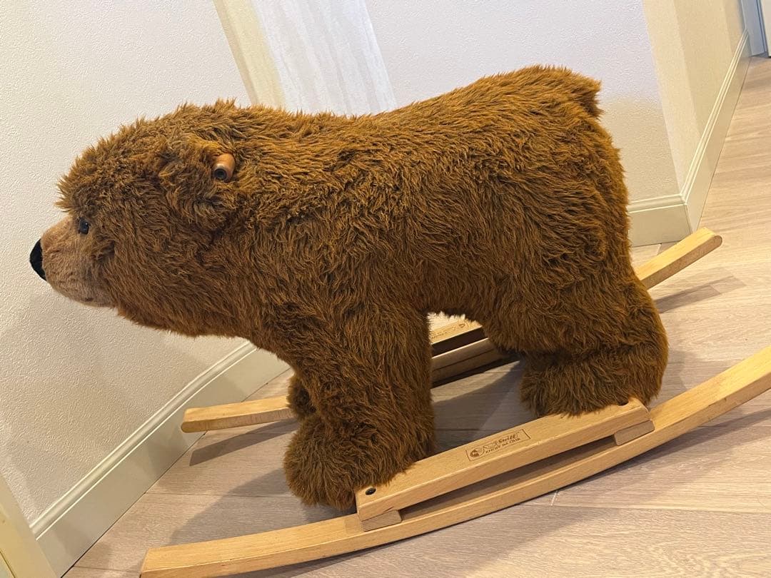 最終値下げシュタイフ　ライディングベアウルス　ぬいぐるみ　大きなぬいぐるみ