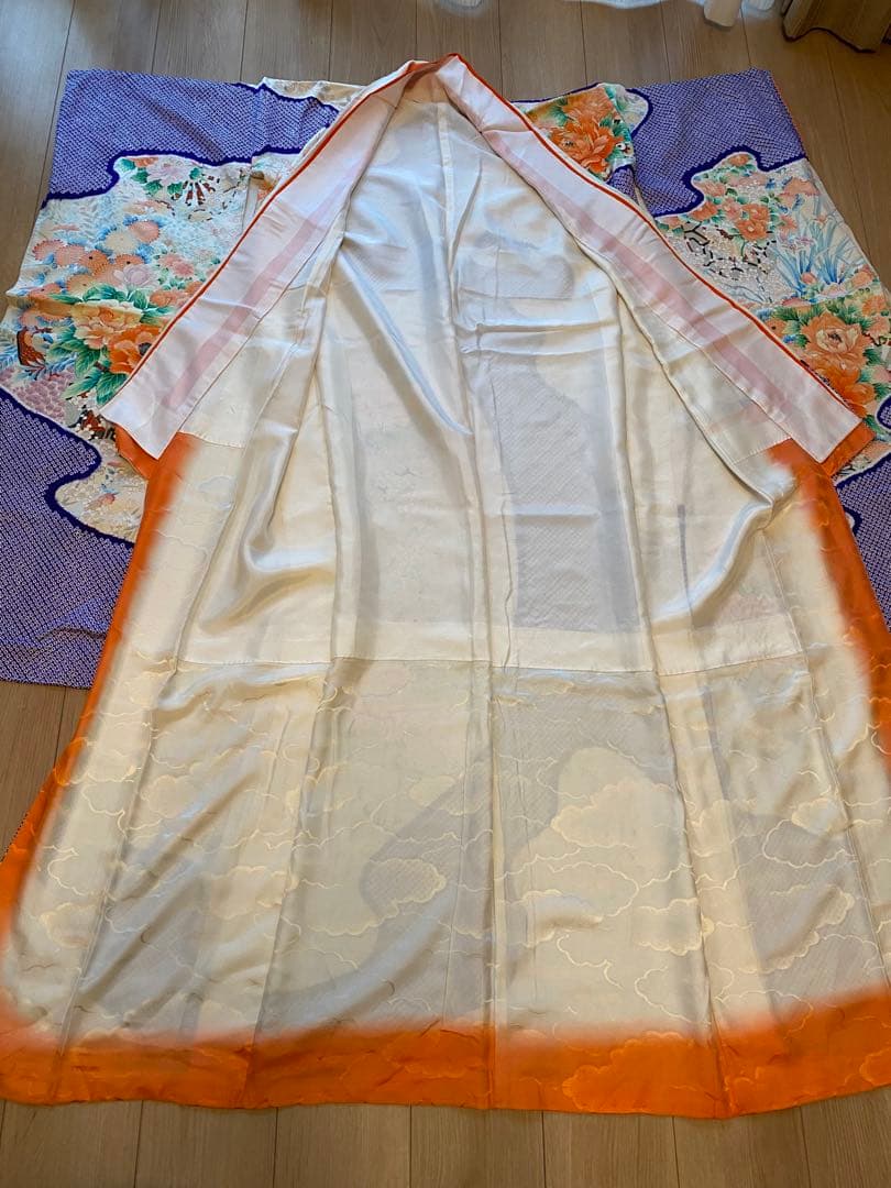 振袖2点セット　袋帯　振袖　着物　鹿子　牡丹　袴　卒業式　成人式