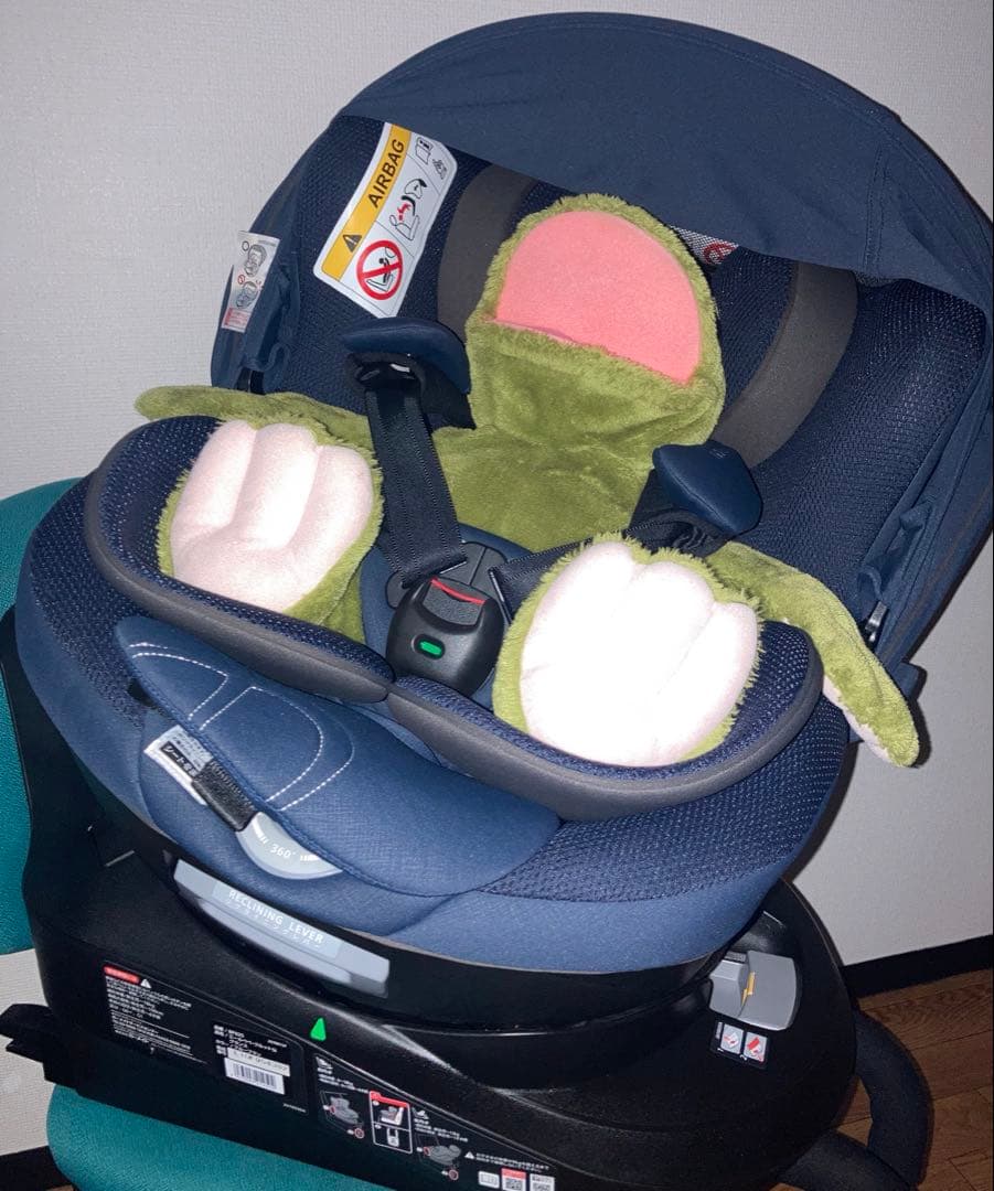 エールベベ⭐️【美品最高位】5iグランス ブルーブランISOFIX