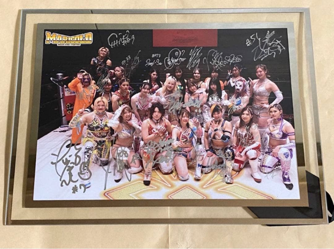 マリーゴールド 直筆サイン入り パネル VIPシート特典 岩谷麻優 全選手