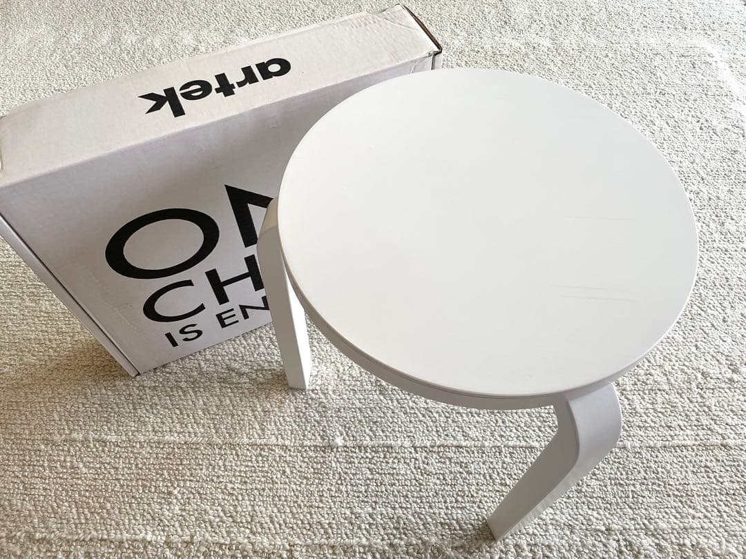 artek アルテック スツール60 3本脚 オールホワイト 正規品