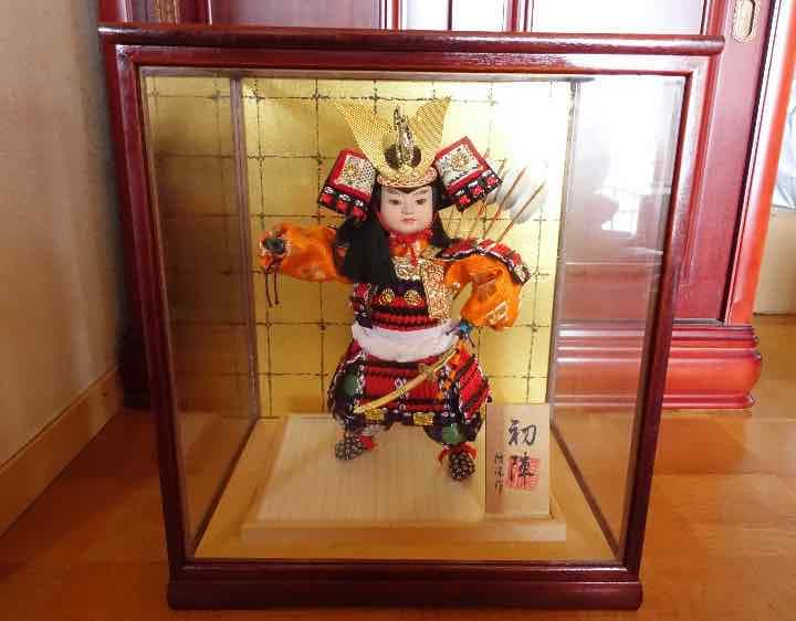 五月人形★初陣 偕保作★レトロアンティーク 武士 兜 刀