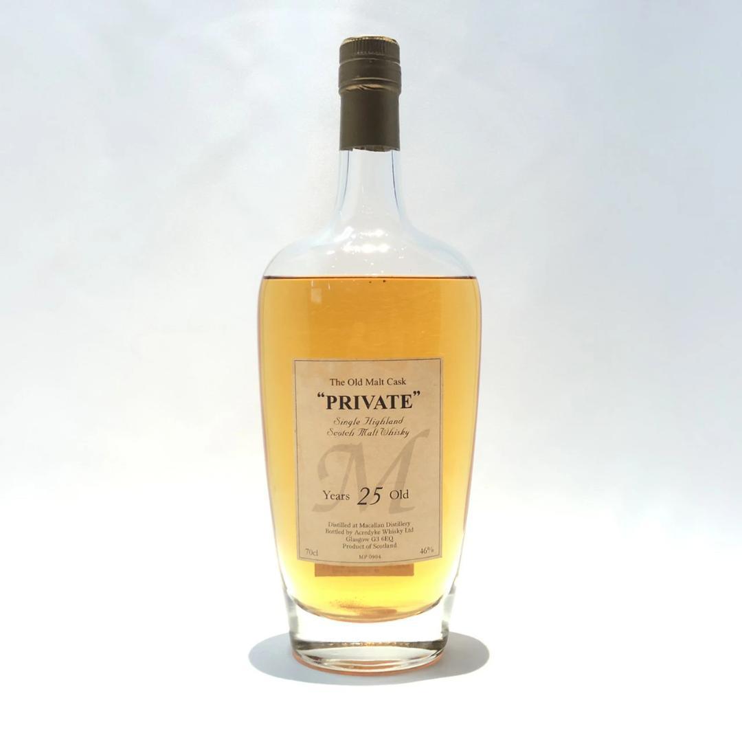 70年代前蒸留 90年代流通 マッカラン 25年 プライベート M (1420)