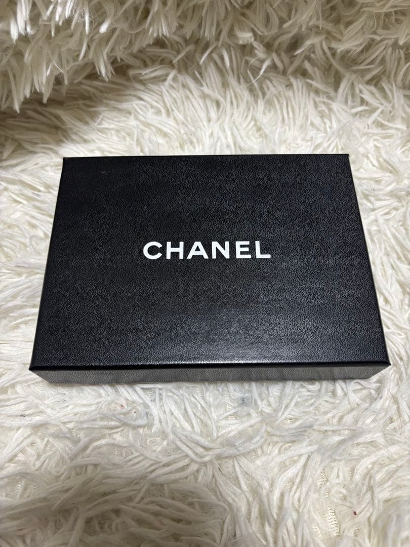CHANEL ポーチ 小物入れ レザー ビコローレ ブラック ココマーク　箱付き