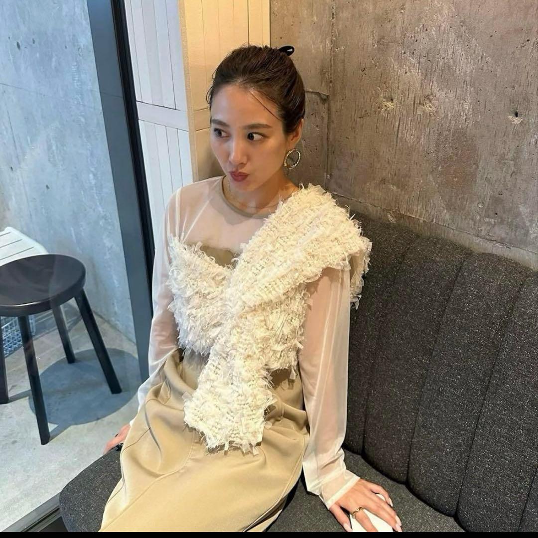 ANDRESD fringe glitterknot dress アンドレスド