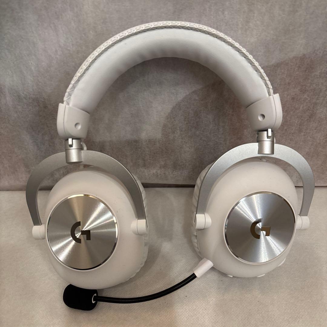 63. Logitech G PRO X ゲーミングヘッドセット ホワイト