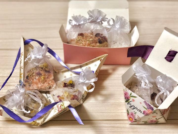 [6種組み合わせ可] プチギフト ラッピング ボックス  リボン #バレンタイン