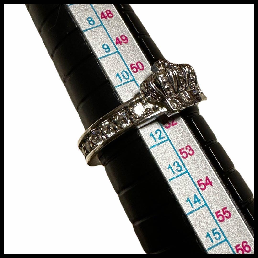 DUB 冠　ストーン　芸能人愛用　シルバーリング　#11 シャインクラウン