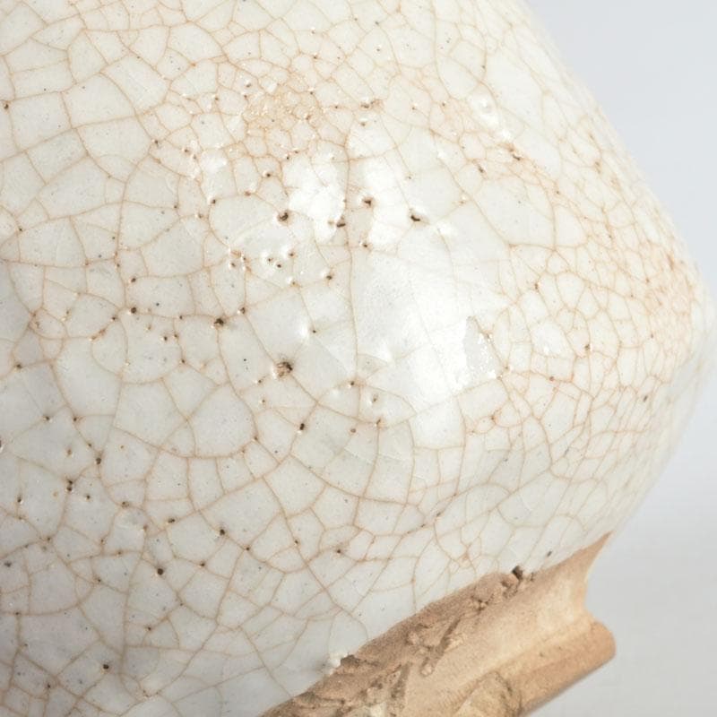 茶道具　志野焼　加藤麦岱作　茶碗　共布共箱　V　9427