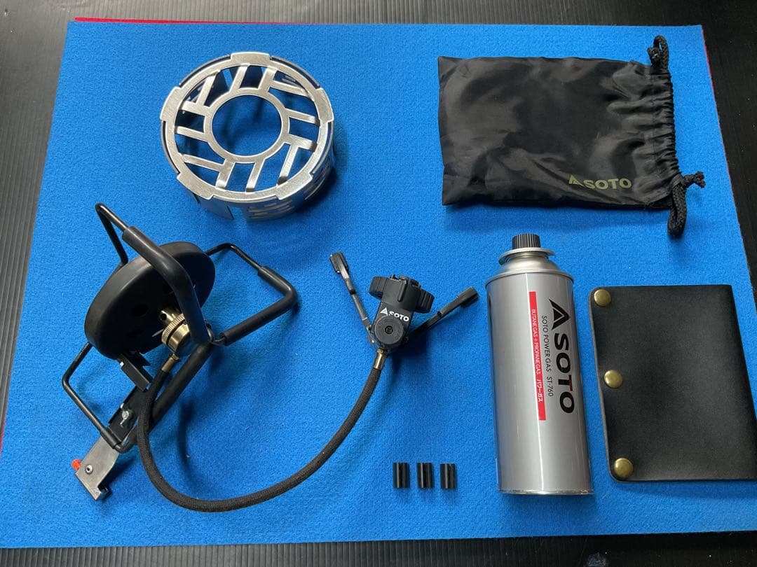 SOTO 廃盤希少人気商品ST-301モノトーンゴールド動作良好美品防風リング付