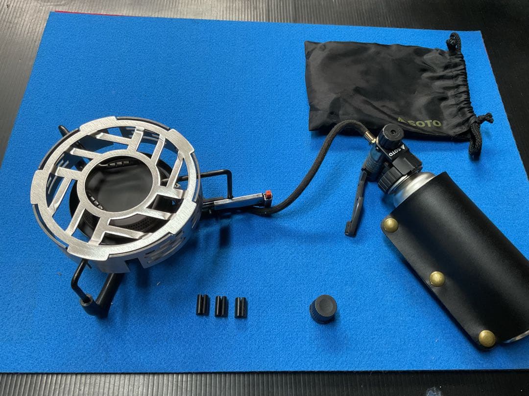 SOTO 廃盤希少人気商品ST-301モノトーンゴールド動作良好美品防風リング付