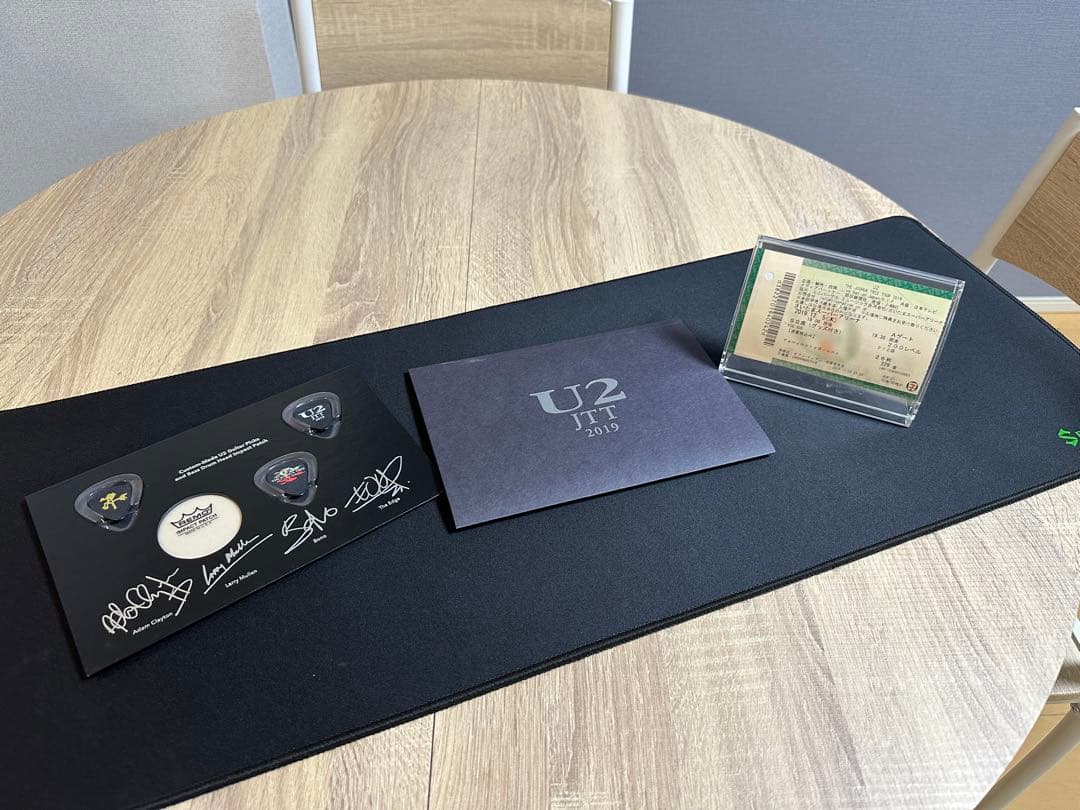 U2 - サイン入りチケット ( ジ・エッジ - ギター ) ヨシュア・トゥリー