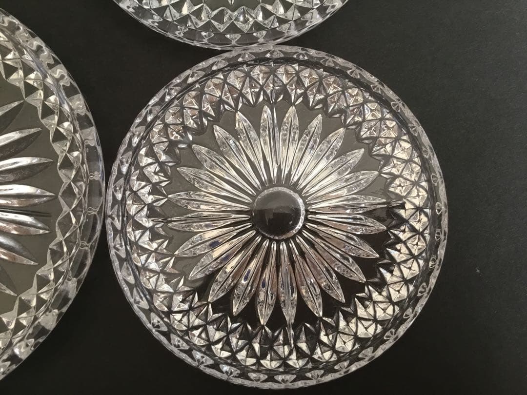 Hofbauer鉛クリスタルコースター6枚セット【ドイツ製アンティーク】美品