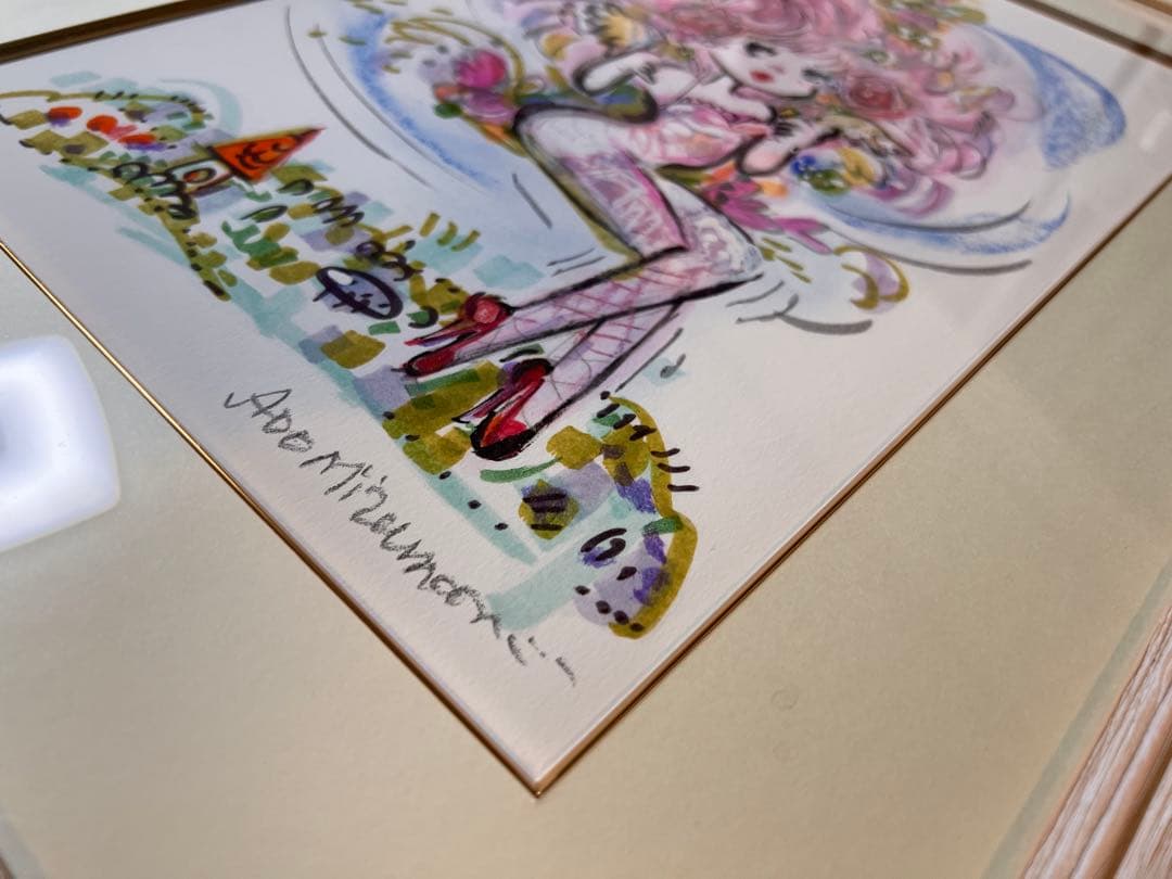 お値下げ＊水森亜土 Angel Eyes 版画 44/200