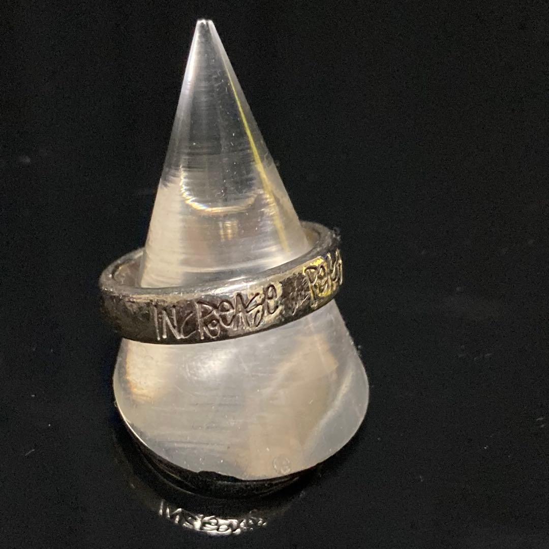 STUSSY シルバーリング INCREASE THE PEACE 指輪　19