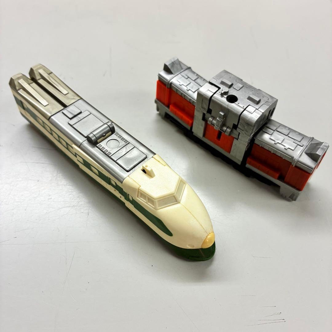 【ジャンク品欠品あり】当時モノ『ダイアクロン トレインロボ 6隊編成DXセット』