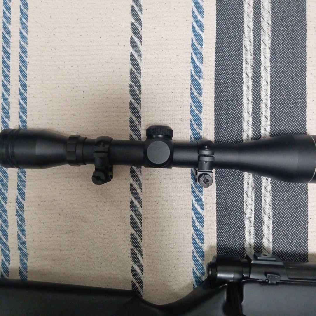 セールス中！スナイパーライフル ブラック スコープ付き