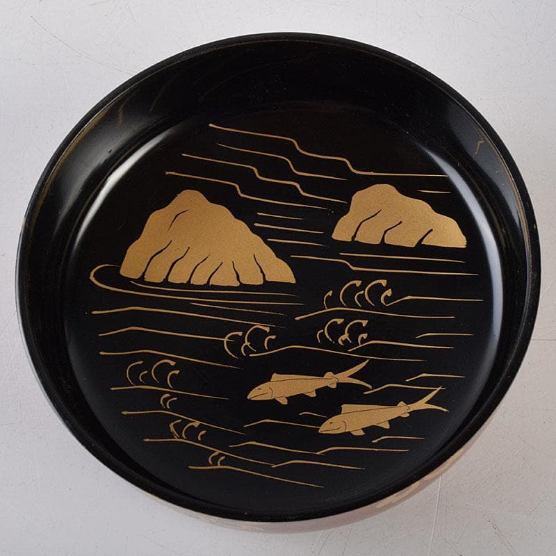 茶道具　前畑峰春作　淡々斎好　大堰川平棗　共箱　V　8987