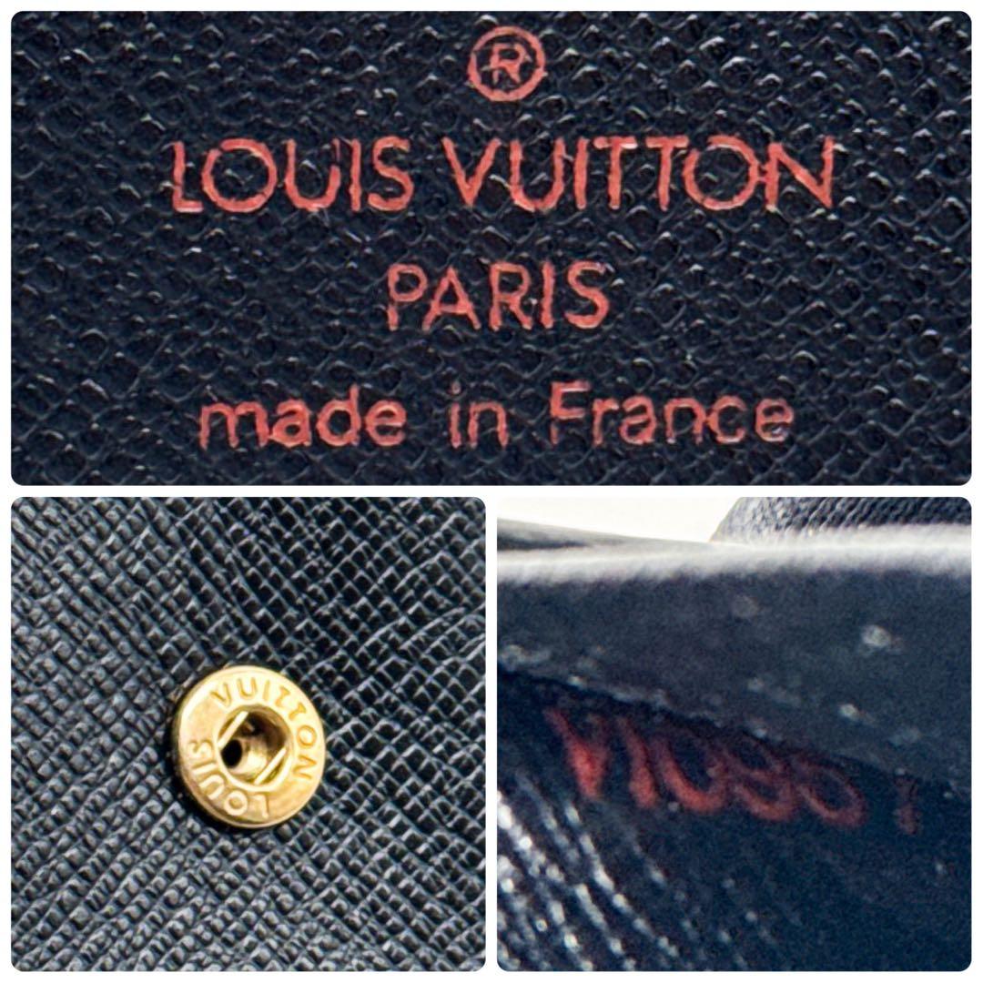 ルイヴィトン エピ マルコ 二つ折り財布 黒 財布 ブラック クレディモネ NM