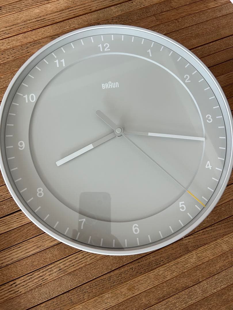 ほぼ新品⭐︎BRAUN Wall lock BC17G 壁掛け時計　グレー