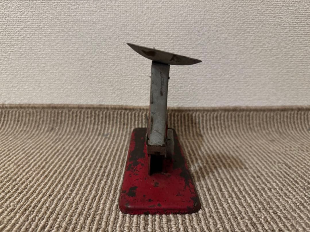 貴重　ヴィンテージ　エッグスケール　レッド　インダストリアル