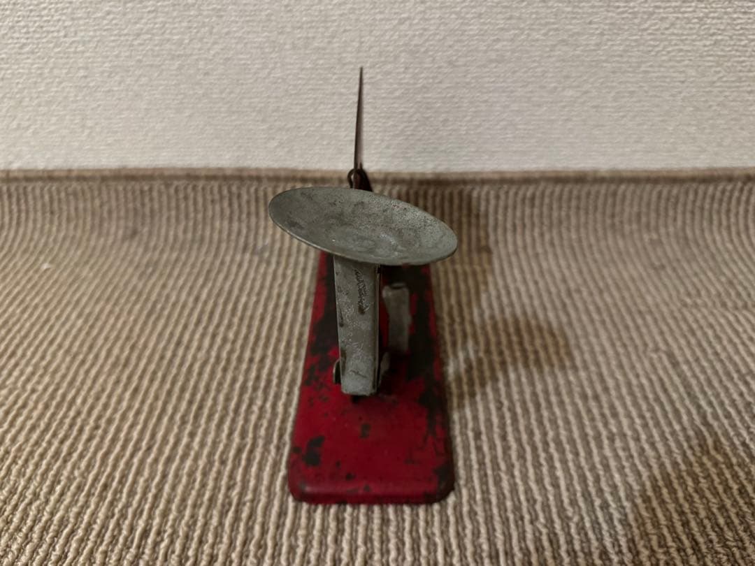 貴重　ヴィンテージ　エッグスケール　レッド　インダストリアル