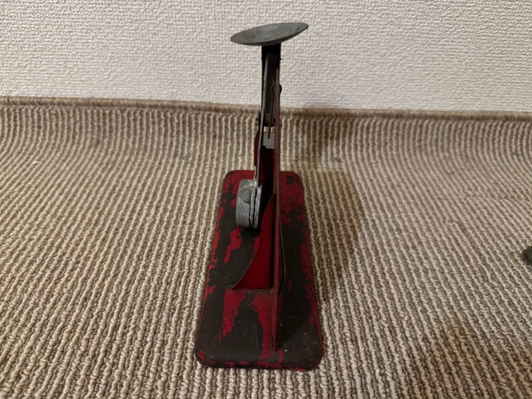 貴重　ヴィンテージ　エッグスケール　レッド　インダストリアル