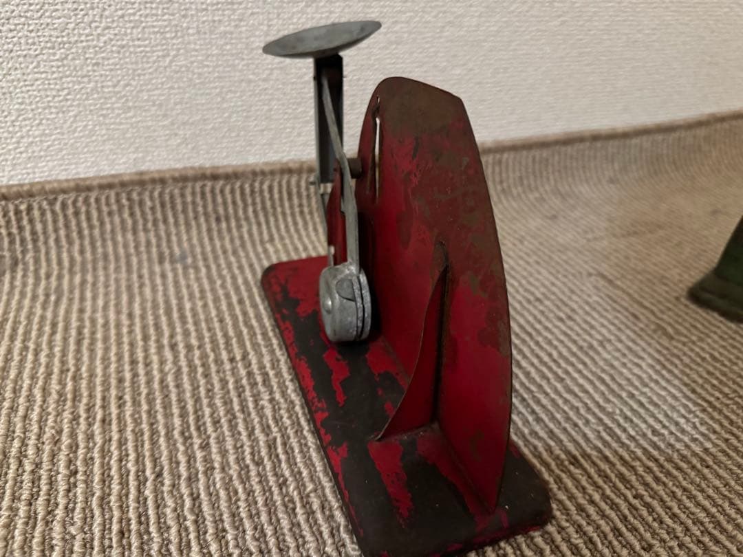 貴重　ヴィンテージ　エッグスケール　レッド　インダストリアル