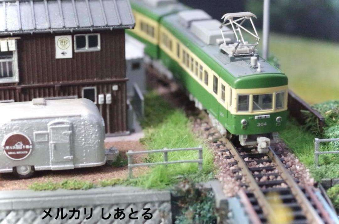 江ノ電 行合川鉄橋 鉄道ジオラマ展示台 Nゲージ 鉄コレ 鉄道模型 ジオコレ