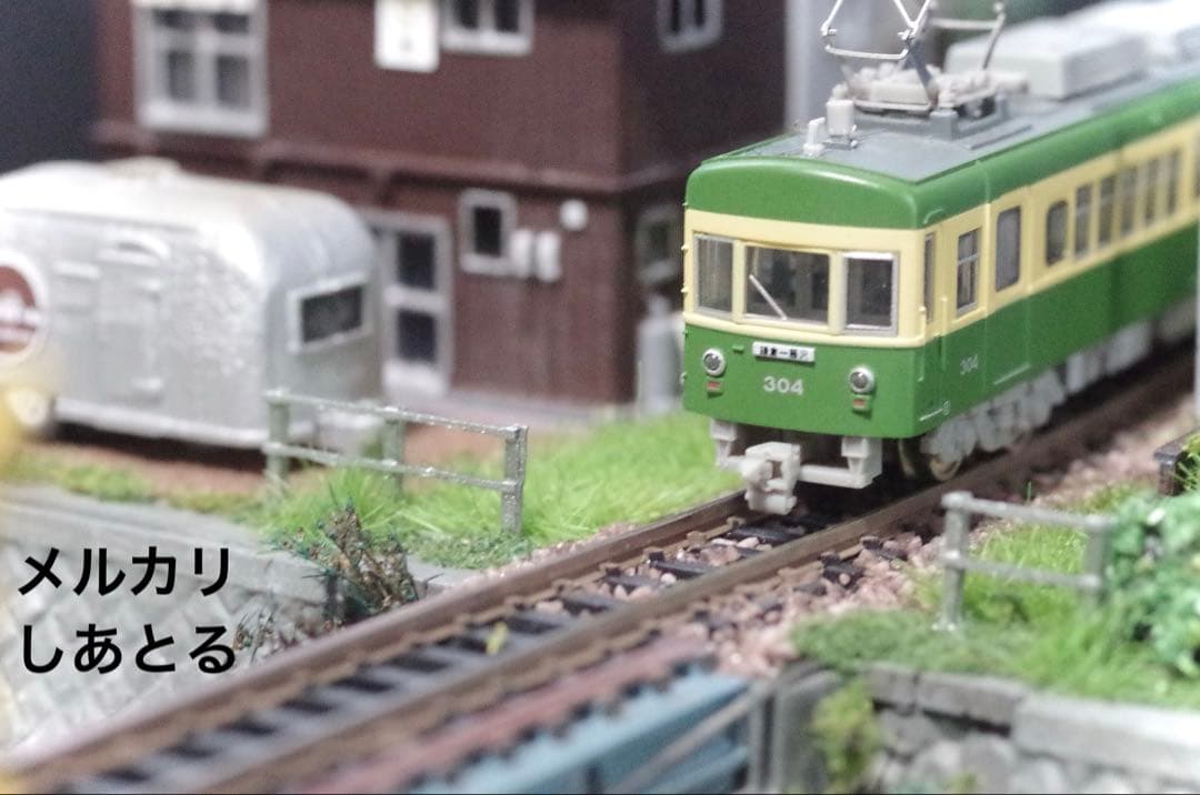 江ノ電 行合川鉄橋 鉄道ジオラマ展示台 Nゲージ 鉄コレ 鉄道模型 ジオコレ