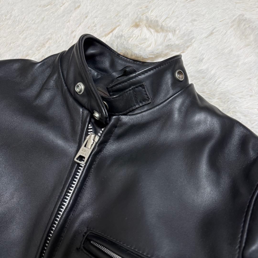 schott USA製　2way ファーインナー付き　レザージャケット　34